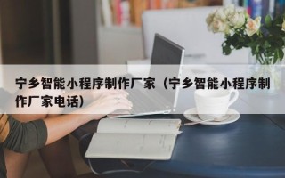 黄冈宁乡智能小程序制作厂家（宁乡智能小程序制作厂家电话）